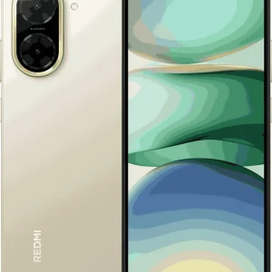 Смартфон Xiaomi Redmi A5 128Gb 4Gb золотой моноблок 3G 4G 2Sim 6.88" 720x1640 Android 15 Go 32Mpix 802.11 a/b/g/n/ac GPS FM microSD max2048Gb