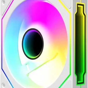 Вентилятор для корпуса Bloody CF-12 LCD ARGB 120х120x25 белый 4-pin 32дБ (упак.:1шт) (CF-12-ARGB120-WH) Ret