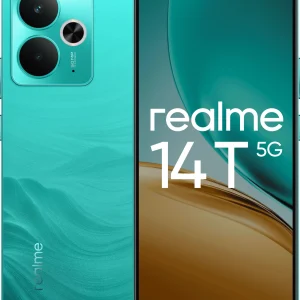 Смартфон Realme RMX5078 14T 5G 256Gb 12Gb зеленый моноблок 3G 4G 2Sim 6.67" 1080x2400 Android 15 50Mpix 802.11 a/b/g/n/ac NFC GPS GSM900/1800 GSM1900 Protect