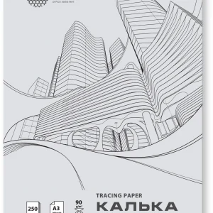 Калька Cactus CS-TR90-A3250 A3/90г/м2/250л. универсальная