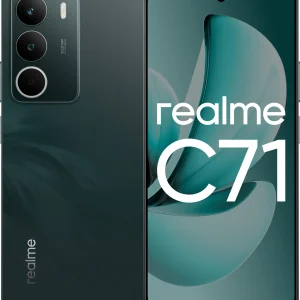 Смартфон Realme RMX5303 C71 256Gb 8Gb зеленый моноблок 3G 4G 2Sim 6.67" 720x1604 Android 15 50Mpix 802.11 a/b/g/n/ac NFC GPS GSM900/1800 GSM1900 FM