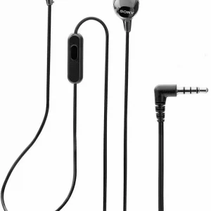 Гарнитура внутриканальные Sony MDR-EX14AP 1.2м черный проводные в ушной раковине (MDREX14AP/BZIN)