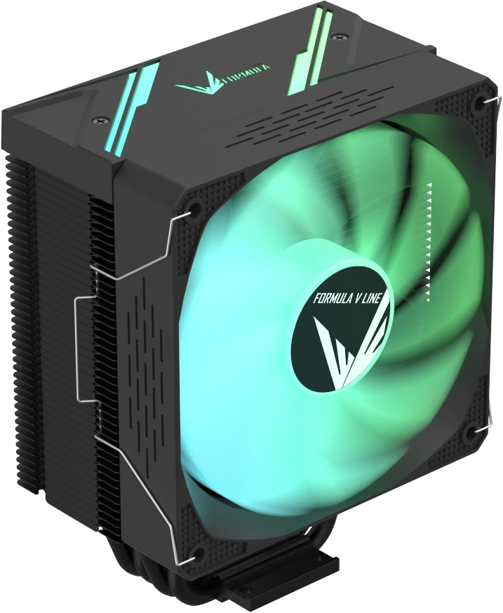 Устройство охлаждения(кулер) Formula Ice Burg ARGB Soc-AM5/AM4/1200/1700/1851 черный 4-pin 17-34dB Al+Cu 170W 552gr Ret (ICE BURG ARPW 4P BK)