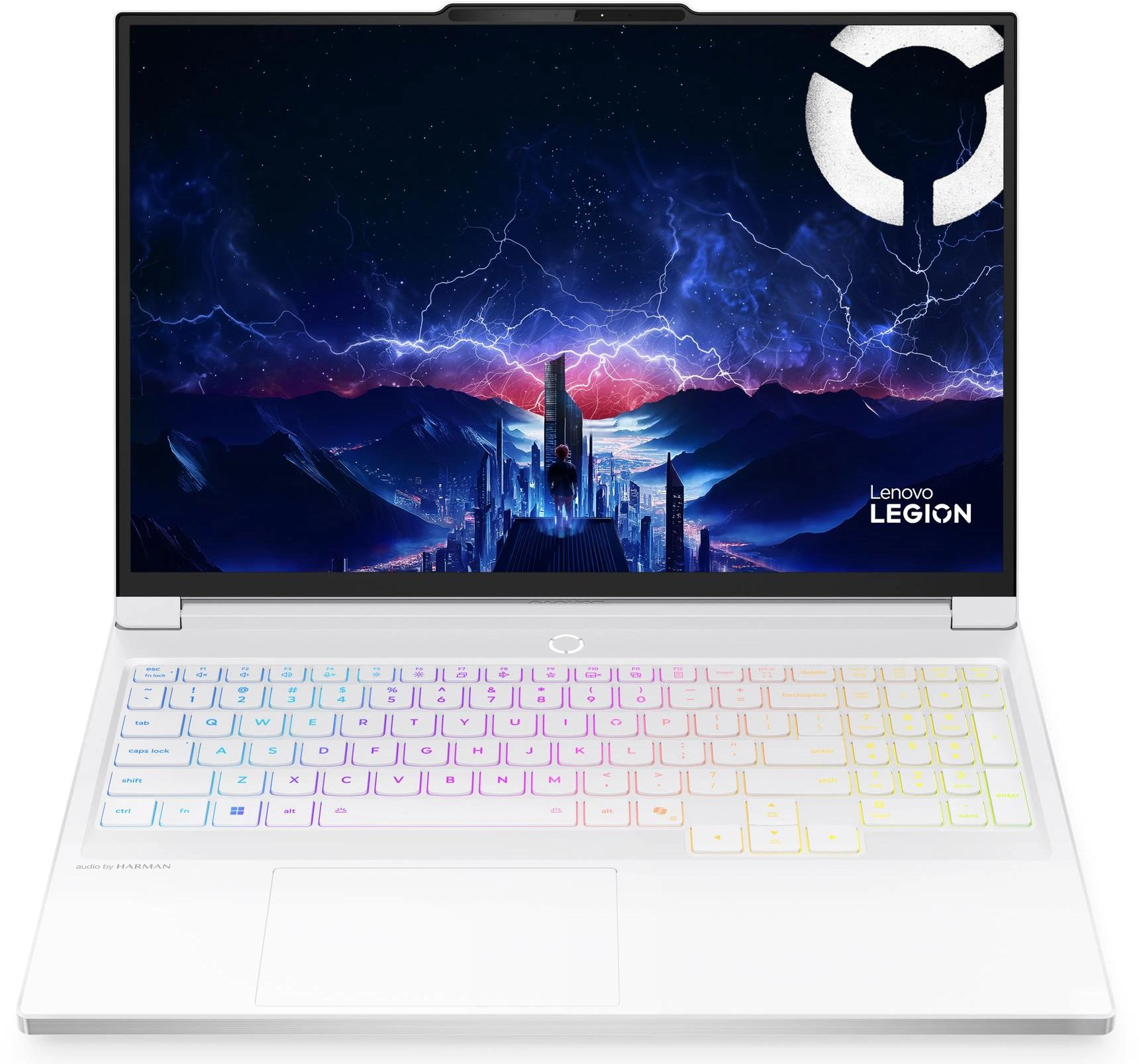 Ноутбук Lenovo Legion 7 16IAX10 Core Ultra 7 255HX 32Gb SSD1Tb NVIDIA GeForce RTX 5060 8Gb 16" OLED WQXGA (2560x1600) без ОС white WiFi BT Cam (83KY0052RK)