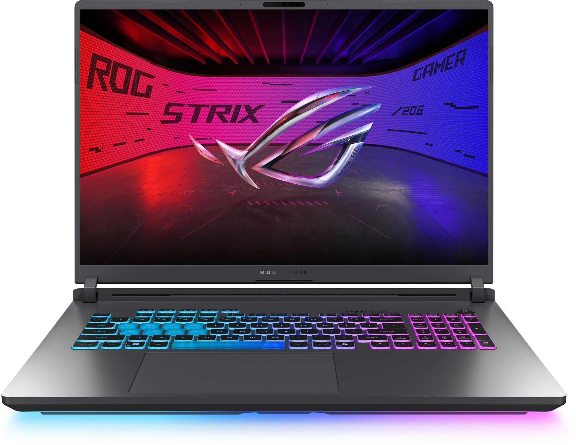 Ноутбук / ASUS 90NR0LE1-M00450 / Ноутбук/ ASUS ROG Strix G18 G815JMR-S9080 18"(2560x1600 (матовый, 240Hz, 3ms) IPS)/Intel Core i7 14650HX(2.2Ghz)/32768Mb/1024PCISSDGb/noDVD/ExtNVIDIA GeForce RTX 5060(8192Mb)/Cam/BT/WiFi/90WHr/war 1y/3.2kg/Eclipse Gray/noOS