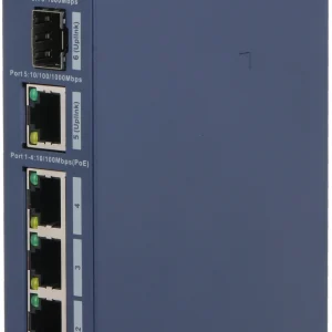 Коммутатор Dahua DH-CHS4106-4ET-60 (L2) 4x100Мбит/с 1x1Гбит/с 1SFP 4PoE 60W управляемый
