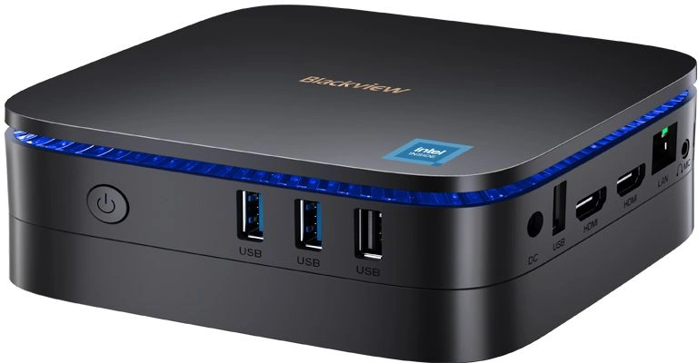 ПК Мини Blackview MP60 N150 (0.8) 16Gb SSD1Tb Graphics Windows 11 Pro GbitEth WiFi BT черный