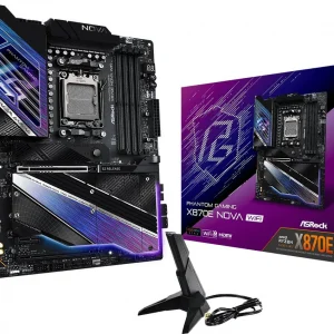 Материнская плата Asrock X870E NOVA WIFI Socket AM5 AMD X870E 4xDDR5 ATX AC`97 8ch(7.1) 5Gigabit RAID+HDMI