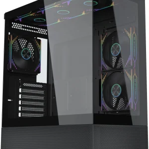 Корпус Accord ACC-EL1B TG черный без БП ATX 2xUSB2.0 1xUSB3.1 audio