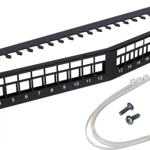 Патч-панель наборная Lanmaster LAN-PPAR24OK-UTP 19" 1U 24xRJ45 UTP