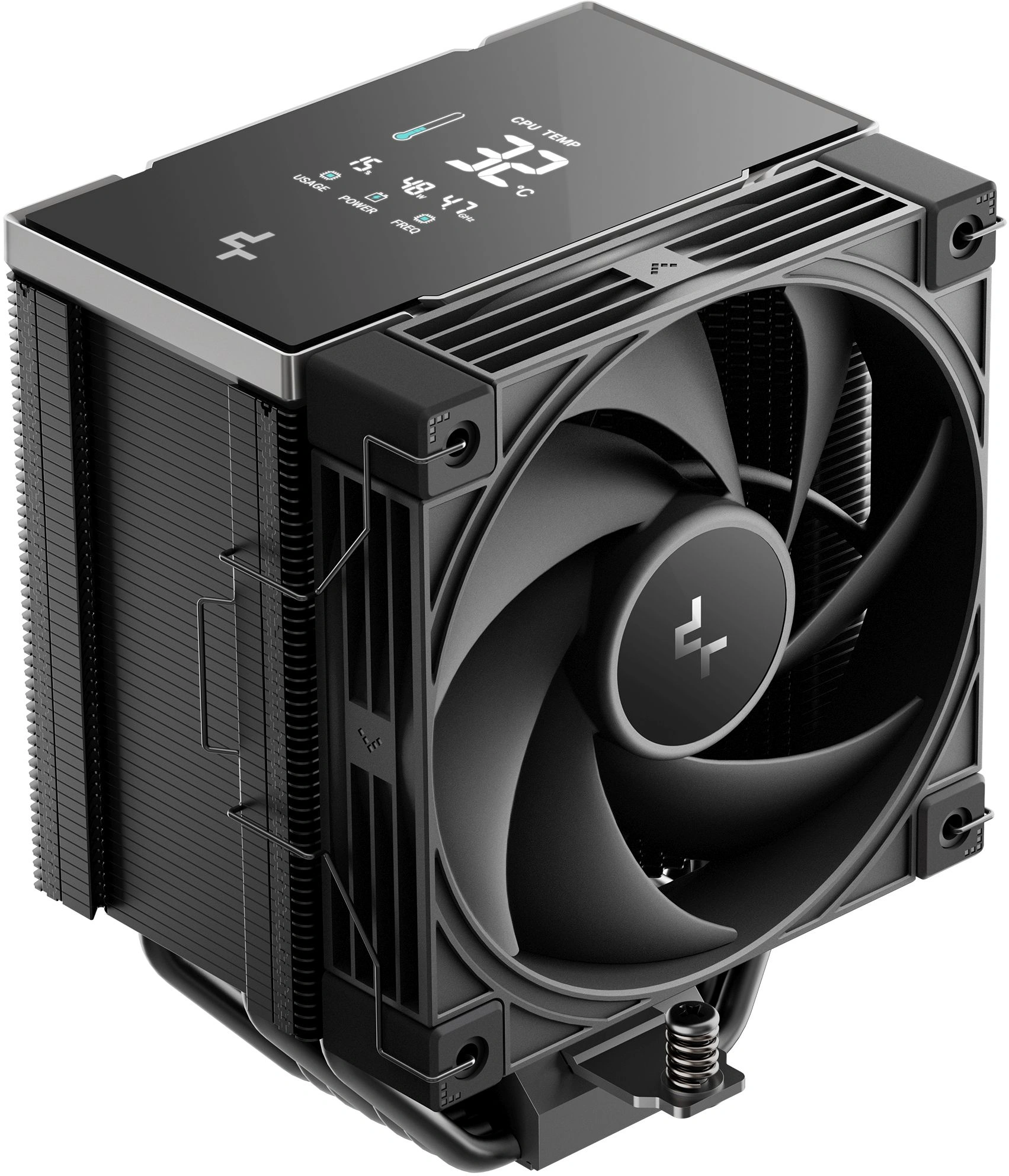 Устройство охлаждения(кулер) Deepcool AK700 Digital NYX Soc-AM5/AM4/1200/1700/1851 черный 4-pin 21-36dB Al+Cu LCD 280W 1252gr Ret (R-AK700-BKNNMN-GJD-1)