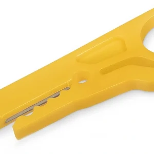 Инструмент Hyperline HT-318 для зачистки и разделки витой пары (упак:1шт) желтый