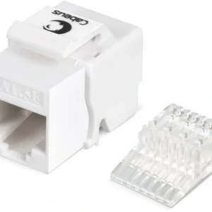 Модуль Cabeus KJ-RJ45-CAT.5E-TOOLLESS информ. KeystoneRJ45 кат.5E UTP бел.