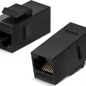 Адаптер Cabeus CA-KJ-8P8C-C5E проходн. KeystoneRJ45 1 кат.5E черн.