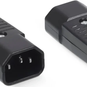 Вилка Cabeus IEC-320-C14 черный