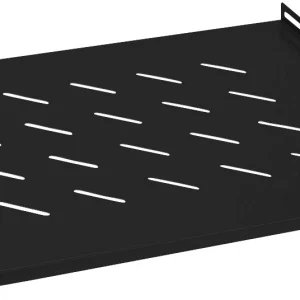 Полка стационарная Cabeus SH-J018-FC-600M-BK нагр.:45кг. 19" 400мм черный