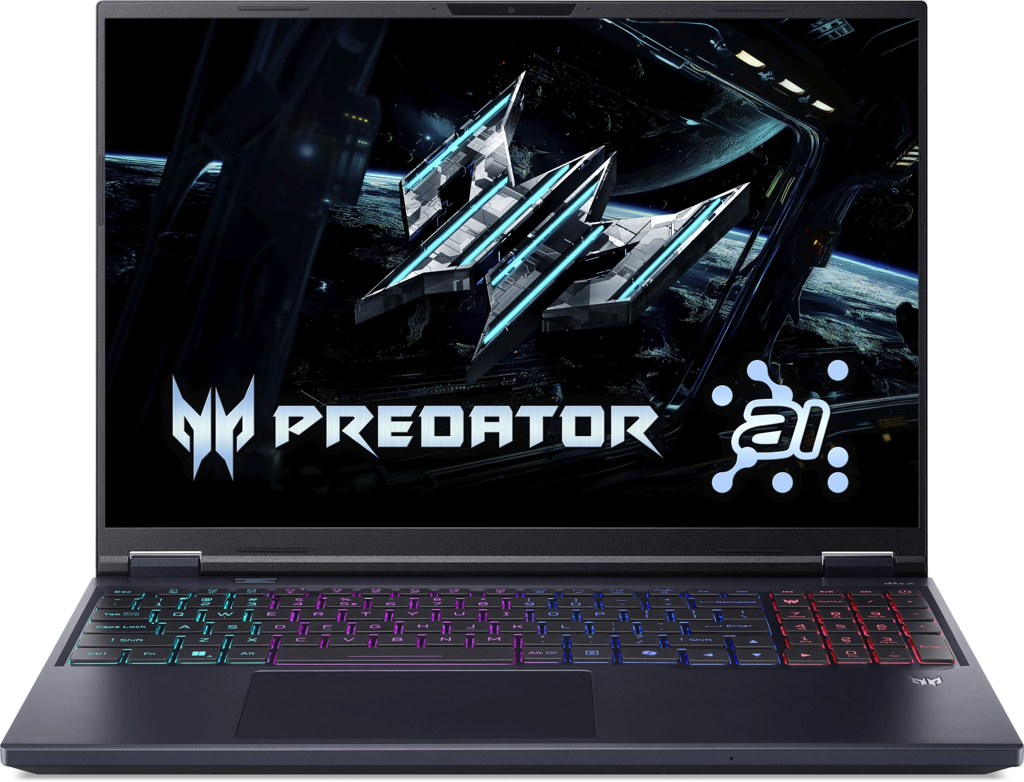 Ноутбук Acer Predator Helios Neo 16 AI PHN16-73-92NH Core Ultra 9 275HX 32Gb SSD2Tb NVIDIA GeForce RTX5070Ti 12Gb 16" IPS WQXGA (2560x1600) без ОС black WiFi BT Cam (NH.QX4CD.001)