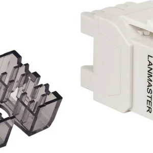 Модуль Lanmaster LAN-OK45U6/180R-WH информ. KeystoneRJ45 кат.6 бел.