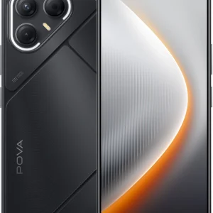 Смартфон Tecno Pova 7 5G 128Gb 8Gb черный моноблок 3G 4G 2Sim 6.78" 1080x2460 Android 15 50Mpix 802.11 a/b/g/n/ac/ax NFC GPS GSM900/1800 Protect microSD max1024Gb