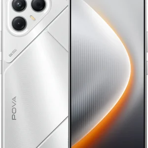 Смартфон Tecno Pova 7 5G 128Gb 8Gb серебристый моноблок 3G 4G 2Sim 6.78" 1080x2460 Android 15 50Mpix 802.11 a/b/g/n/ac/ax NFC GPS GSM900/1800 Protect microSD max1024Gb