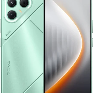 Смартфон Tecno Pova 7 5G 128Gb 8Gb зеленый моноблок 3G 4G 2Sim 6.78" 1080x2460 Android 15 50Mpix 802.11 a/b/g/n/ac/ax NFC GPS GSM900/1800 Protect microSD max1024Gb