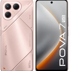 Смартфон Tecno Pova 7 5G 128Gb 8Gb розовый моноблок 3G 4G 2Sim 6.78" 1080x2460 Android 15 50Mpix 802.11 a/b/g/n/ac/ax NFC GPS GSM900/1800 Protect microSD max1024Gb