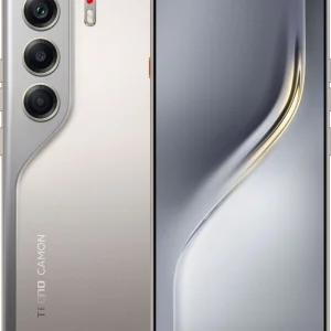 Смартфон Tecno Camon 40 Pro 5G 256Gb 8Gb титановый моноблок 3G 4G 2Sim 6.78" 1080x2436 Android 15 50Mpix 802.11 a/b/g/n/ac/ax NFC GPS GSM900/1800 GSM1900 Protect FM
