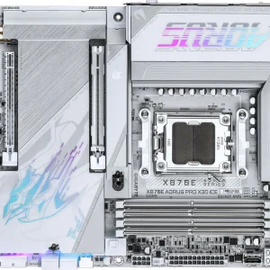 Материнская плата Gigabyte X870E A PRO X ICE Socket AM5 AMD X870E 4xDDR5 ATX AC`97 8ch(7.1) 5Gigabit RAID+HDMI