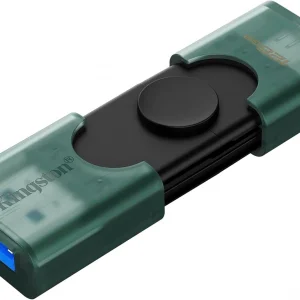 Флеш Диск Kingston 128GB DataTraveler Duo G2 DTDEG2/128GB USB3.0 зеленый/черный