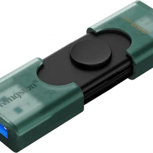 Флеш Диск Kingston 256GB DataTraveler Duo G2 DTDEG2/256GB USB3.0 зеленый/черный