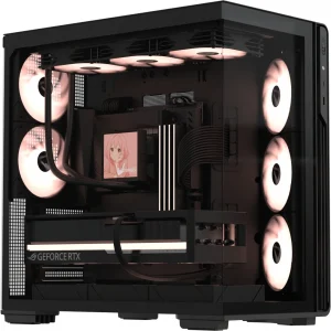 Корпус Formula Crystal Z7 PA черный без БП ATX 5x120mm 1xUSB3.0 1xUSB3.1 audio bott PSU