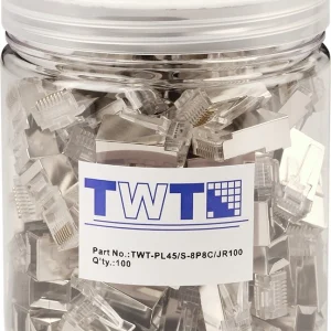 Коннектор Lanmaster (TWT-PL45/S-8P8C/JR100) STP кат.5E RJ45 прозрачный (упак.:100шт)