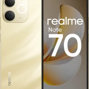 Смартфон Realme RMX5313 Note 70 128Gb 6Gb золотой моноблок 3G 4G 6.7" 720x1600 Android 15 13Mpix 802.11 a/b/g/n/ac NFC GPS GSM900/1800 GSM1900 Protect