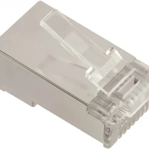 Коннектор Lanmaster (LAN-EZ45-8P8C/S6-100) STP кат.6 RJ45 серебристый (упак.:100шт)