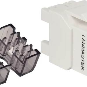 Модуль Hyperline LAN-OK45U6/180N-WH информ. KeystoneRJ45 кат.6 UTP бел.