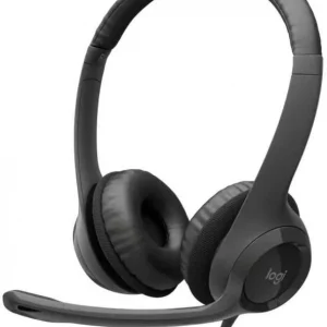 Наушники с микрофоном Logitech H390 черный 1.9м накладные USB оголовье (981-001578)