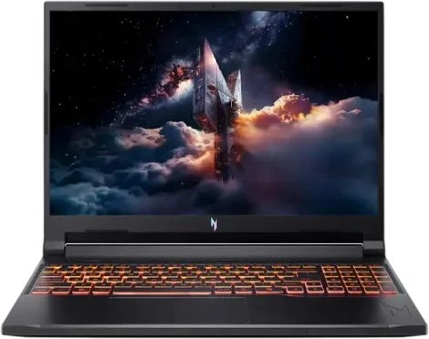 Ноутбук Acer Nitro V 16 ANV16-42-R96P Ryzen 7 260 16Gb SSD512Gb NVIDIA GeForce RTX5050 8Gb 16" IPS WQXGA (2560x1600) Windows 11 black WiFi BT Cam (NH.U2NAA.003)