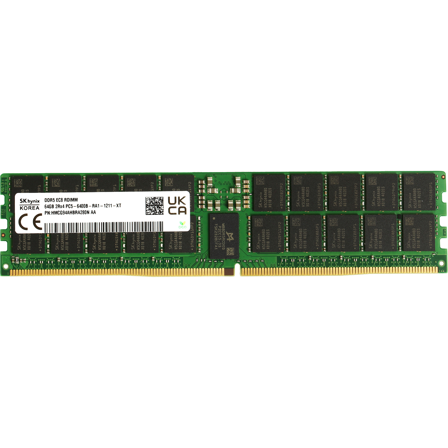 Память оперативная / Hynix HMCG94AHBRA280N / Память оперативная/ Hynix DDR5 6400MHz RDIMM ECC 64GB