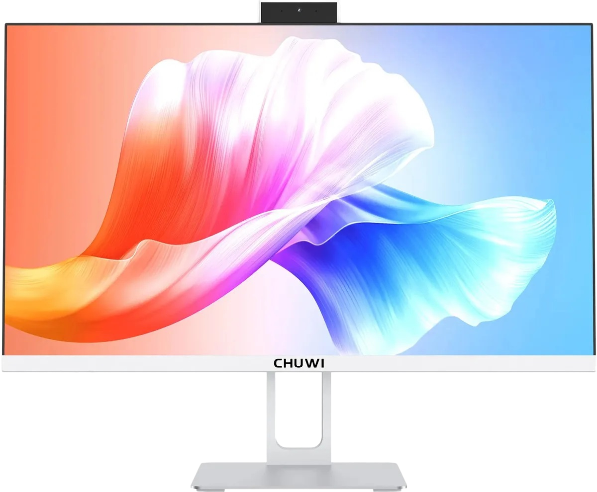 Компьютер / Chuwi CWI702I3P / Chuwi Unitech 24 23.8"()/Intel Core i3 1220P(1.5Ghz)/16384Mb/512PCISSDGb/IntIntel UHD Graphics/BT/WiFi/war 1y/0.4kg/Gray+Black/Win11Pro + Aluminum+plastic/RAM slot2/bracket/USB2.02/USB3.22/Type-C1/HDMI2/DP1/RJ45/WIFI5,BT5.1/bracket