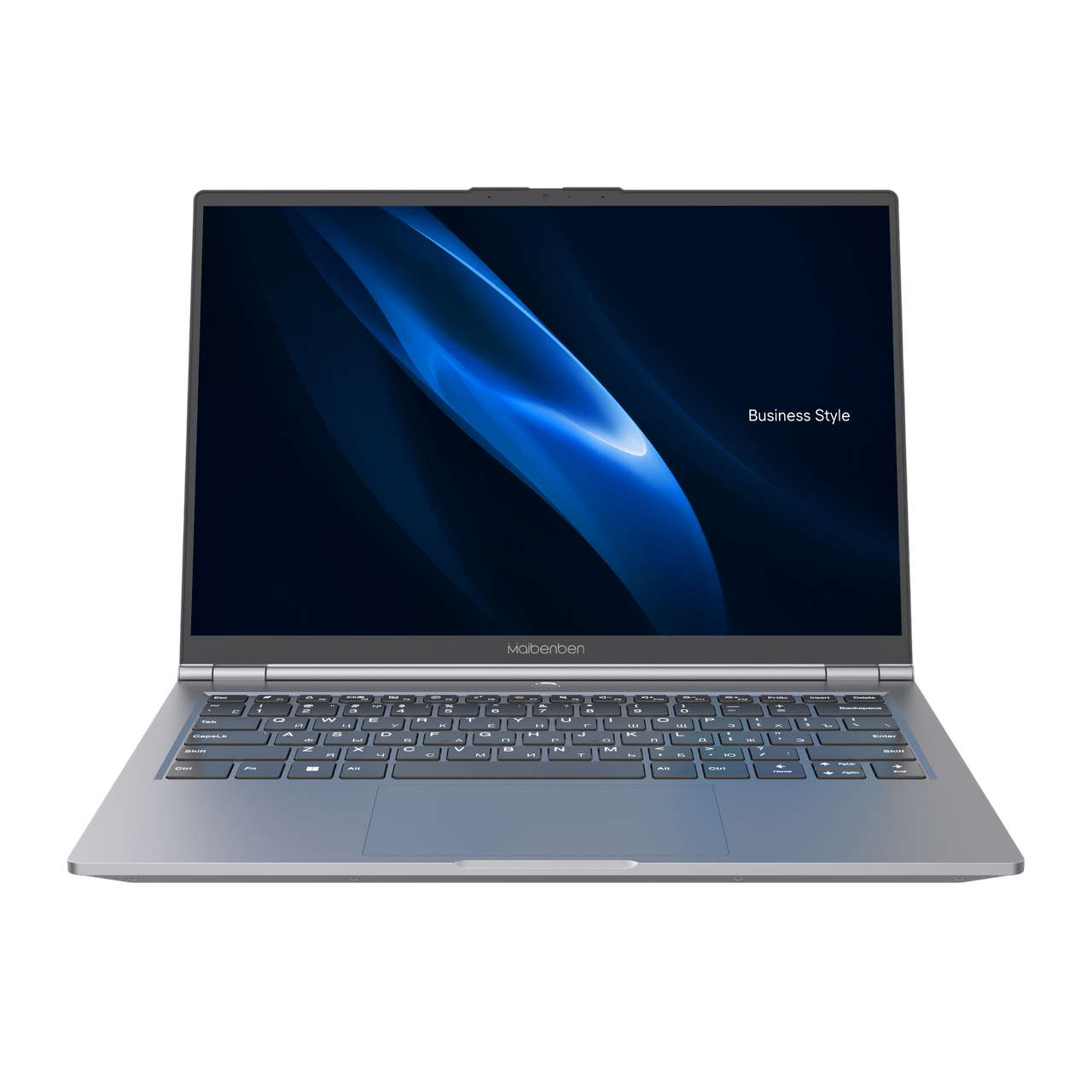 Ноутбук / Maibenben B514B-i521UMF2SLGRE2 / Maibenben B514B 14"(2880x1800 IPS)/Intel Core i5 12450H(2Ghz)/16384Mb/512PCISSDGb/IntIntel UHD Graphics/Cam/BT/WiFi/62WHr/war 2y/1.45kg/Grey/Linux