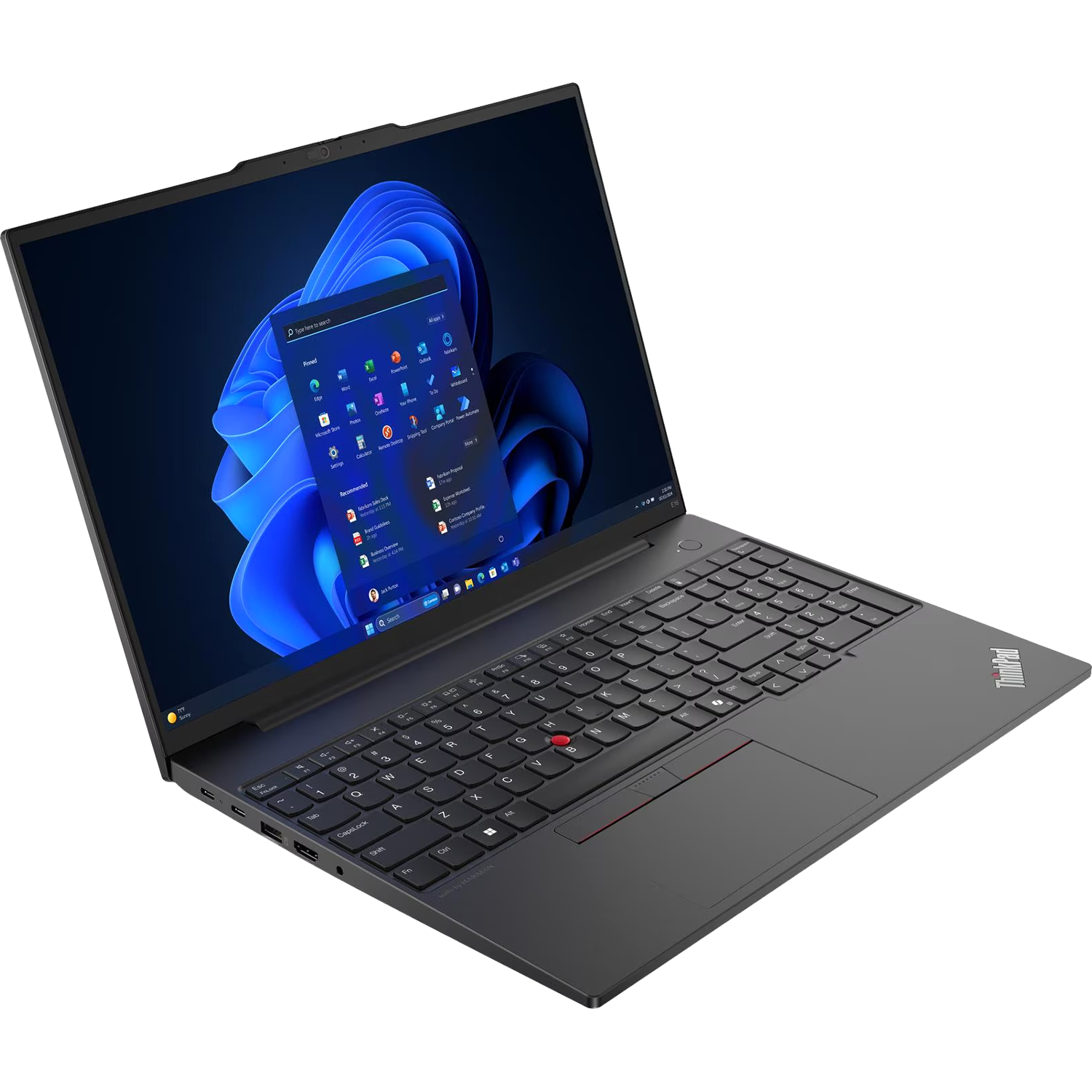 Ноутбук / Lenovo 21M5S0J500 / Ноутбук/ Lenovo ThinkPad E16 G2 16" (1920x1200) IPS, Ryzen 5 7535HS, 16GB DDR5,512GB SSD, AMD Radeon, FHD Cam, RTL8852BE,FPR,3 Cell 47Whr, BKLT KB ENG, No OS, 1Y ( EN_kbd , 3pin cable)