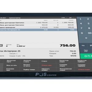 Компактный POS-терминал POScenter Wise Lite 2V2 (10,1",J4105, RAM 8Gb, M2 SSD 128Gb, WiFi, BT, АКБ) с Windows