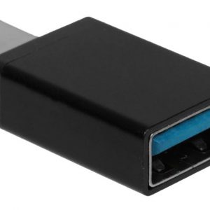 Переходник / GoPower 00-00032072 / Переходник/ Переходник GoPower Type-C (m)-USB (f) 2.0 черный Premium Zip-Lock c подвесом (1/500)