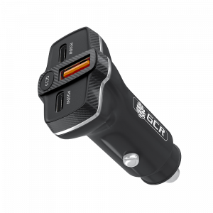 Зарядное устройство / Greenconnect GCR-56666 / GCR PRO Автомобильное зарядное устройство 3в1, USB QC3.0 + 2 порта Type-C PD 30W, черный, GCR-56666