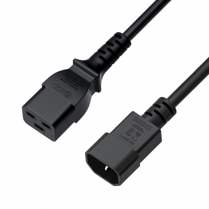 Кабель питания / Greenconnect GCR-56569 / GCR PRO Кабель питания PROF 0.5m, С19 - С14, черный, 31,5mm, медь