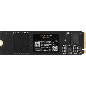 Твердотельные накопители / WD WDS100T4X0E / Твердотельные накопители/ WD SSD Black SN7100, 1000GB, M.2(22x80mm), NVMe, PCIe 4.0 x4, 3D TLC, R/W 7250/6900MB/s, IOPs 1 000 000/1 400 000, TBW 600, DWPD 0.3 (12 мес.)