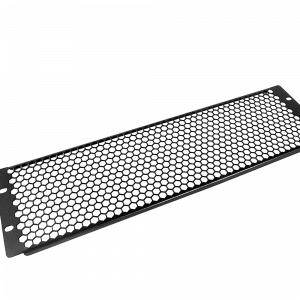 Фальшпанель в шкаф 19" 3U перфорированная, цвет черный / Фальшпанель в шкаф 19" 3U перфорированная, цвет черный / Фальшпанель в шкаф 19" 3U перфорированная, цвет черный