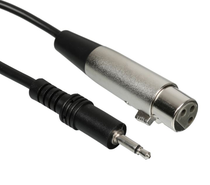 Кабель / GoPower 00-00032070 / Кабель/ Кабель AUX GoPower Jack 3.5mm (m)-XLR 3м ПВХ черный Premium Zip-Lock c подвесом (1/50)