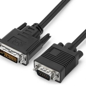 Переходник / GoPower 00-00032065 / Переходник/ Кабель GoPower DVI-I (m)-VGA (m) 1м черный Premium Zip-Lock c подвесом (1/200)