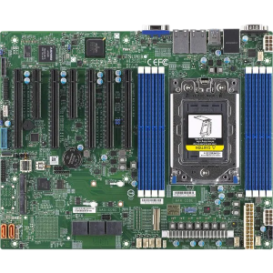 Системная плата / SuperMicro MBD-H12SSL-I-O / Системная плата/ MB Supermicro H12SSL-I, ATX, 1xSP3 7003/7002 EPYC, 8 DIMM DDR4 R ECC, AST2500 ,5 PCI-E 4.0 x16 + 2 PCI-E 4.0 x8, 2 M.2 pcie 4.0 NVMEx4 2280/110